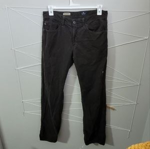 Black Corduroy AG Adriano Goldschmied Pants